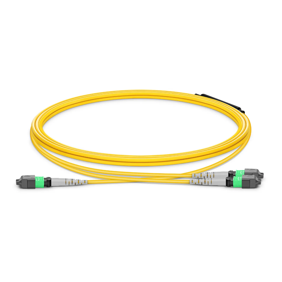 MTP Breakout Cable with 8° APC Endface and G.657.A1 Bend Insensitive Fiber for OFNP Fire Safety-Rated Data Center Links