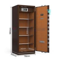 Coffre-fort pour la maison avec technologie de reconnaissance d'empreintes digitales et double système d'alarme YB/N6-180
