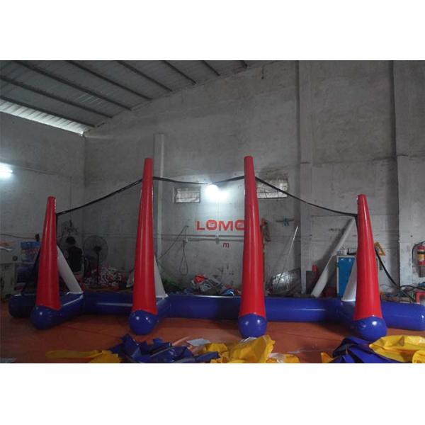 Green 0.55mm PVC tarpaulin Inflatable sports games Arch Football Goal / Soccar Gate Games