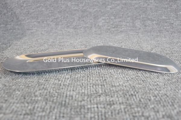 Hotel non-magnetic stainless steel oval towel dish dinnerware 19cm dia cheap price food grade serving tray
