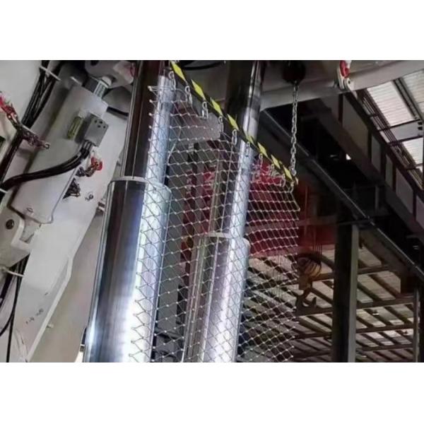 58mm Stainless Steel Woven Wire Rope Mesh  For Zoo Enclosure Slope Protection