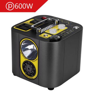 18650 Bateria Estação de energia portátil 467wh 126ah Fornecimento 600W Pico 1000W Com USB Tipo C