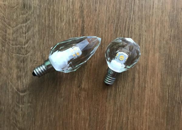 450lm Dimming Led Candle Lights , 4.3w 2700k Light Bulb Crystal E12 Base