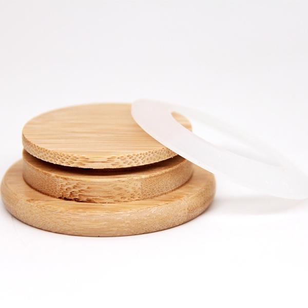 70mm/86mm Friendly Mason Caps Reusable Caps de bambu Tops com buraco de palha