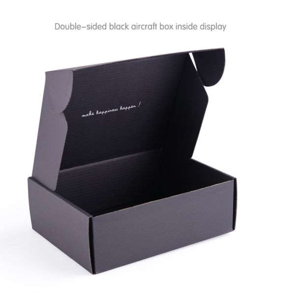 Black Corrugated Gift Box For Mailing Shipping Storage Gift Wrapping