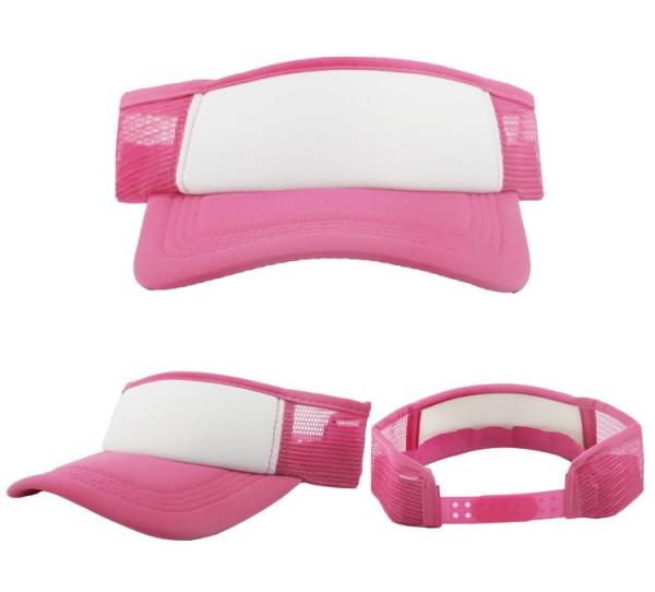 Stylish Sublimation Sun Visor Cap Mesh Cap For Heat Transfer All Colors Available
