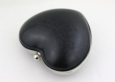Single Ball Clasp Heart Evening Bag Purse Frame Silk Screen Printing Logo