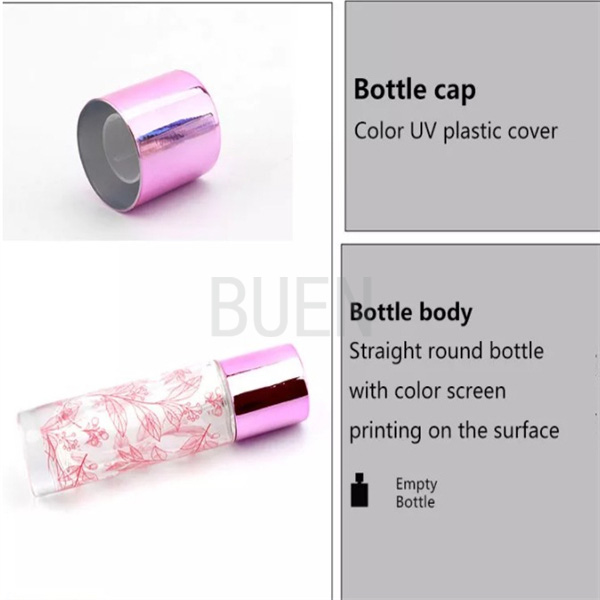 Refillable Glass Perfume Bottle Pump Sprayer  ,  Cylinder 1oz Perfume Bottle