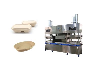 Alimento descartável Compostable Tray Machine da fibra do molde da polpa