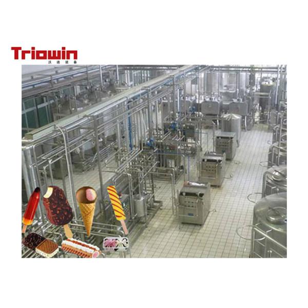 High Power Dairy Processing Line Soft Ice Cream Manufacturing Equipment