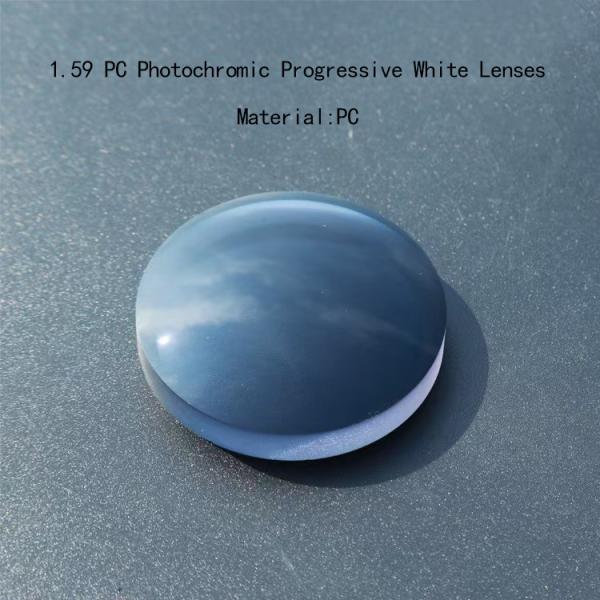 1.59 PC HC/HMC Photochromic Progressive Semi-finished White Lenses
