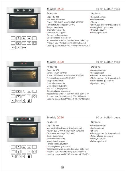 Toaster oven in home appliance Kitchen convection Vertical  toaster oven GK-QA50