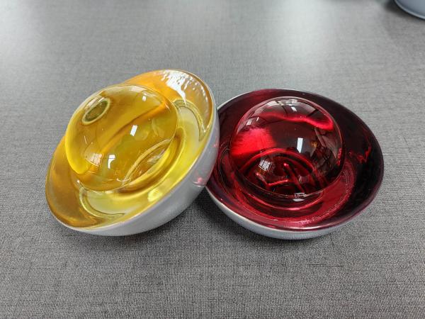 Reflective ABS Double Reflector Road Studs With Screw For Guardrail