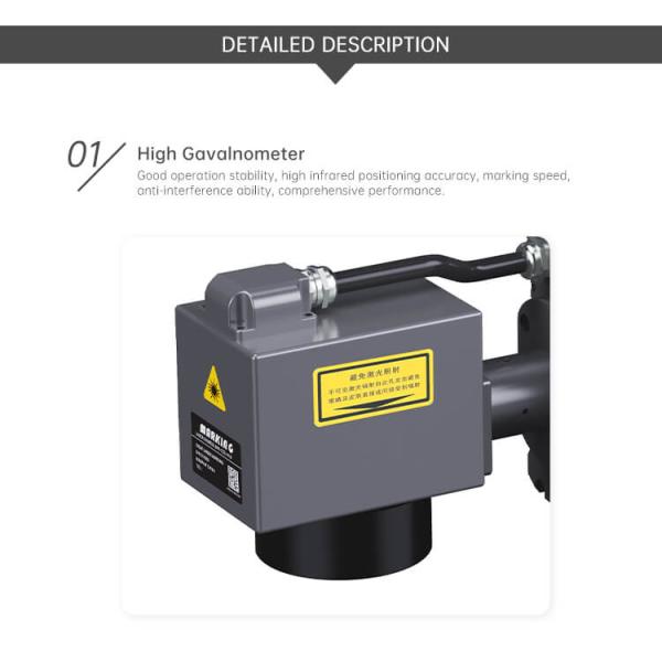 20W 30W 50W 100W Fiber Laser Marking Machine For Printing On Metal / Aluminum Lids