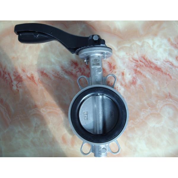 API 609 / ISO 5752 / BS5155 Standard One Shaft Without Pin Type Wafer Butterfly Valve