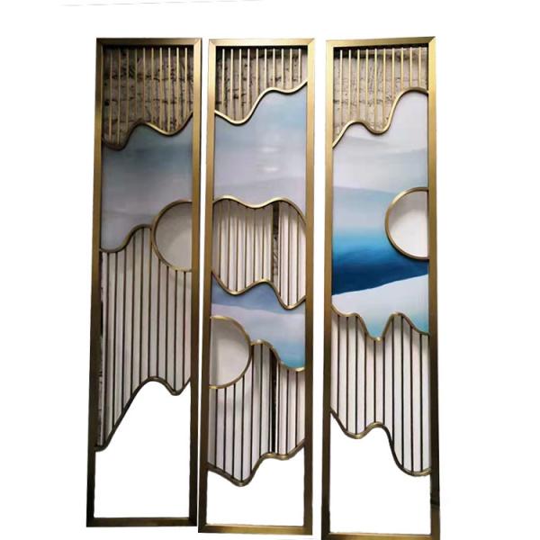 Art Privacy Laser Cut Decorative Metal Panels Hairline Metal Privacy Wall
