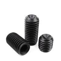 Parafusos de tomada hexadecimal de extremo côncavo fixos DIN913 grau 12.9 304 acabamento simples de aço inoxidável