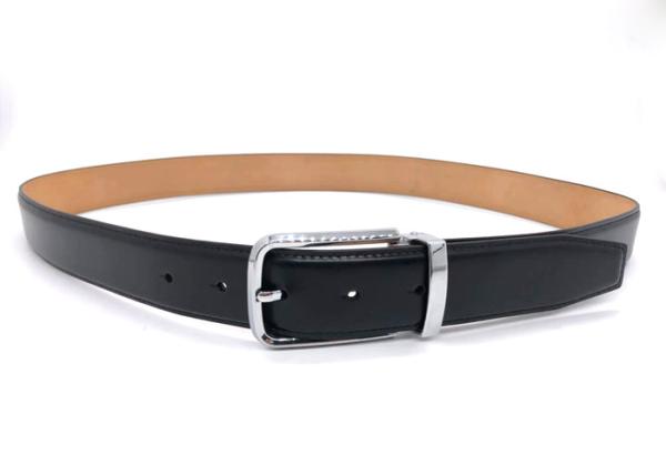Black Genuine Leather Belts For Men'S Casual Dress / Work Business Jeans