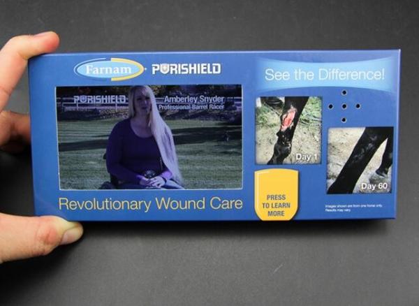 High Resolution LCD post card Paper A-frame video stand screen Video Brochure Business Book Card