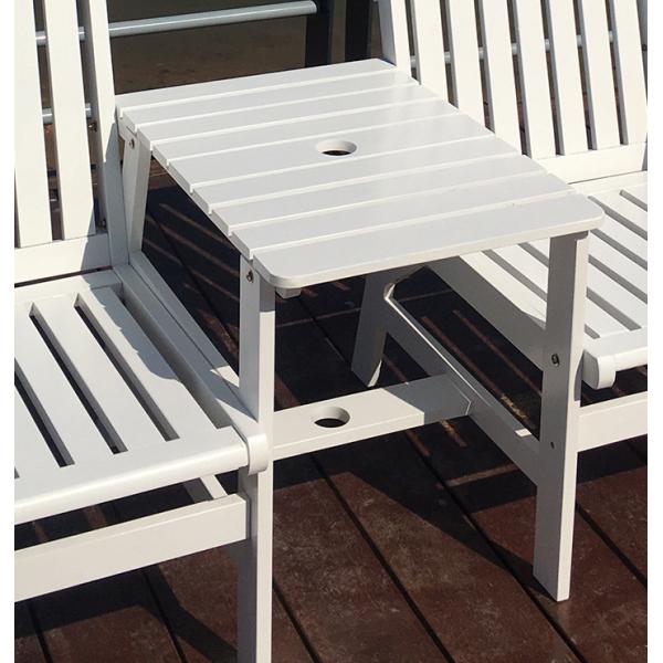 Белого отдыха твердое деревянное на открытом воздухе мебели загрязнение не для парка/пляжа