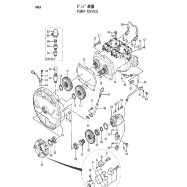 9150726 9152668 EX200-5 Экскаватор Гидравлический насос HPV102 Гидравлический главный насос