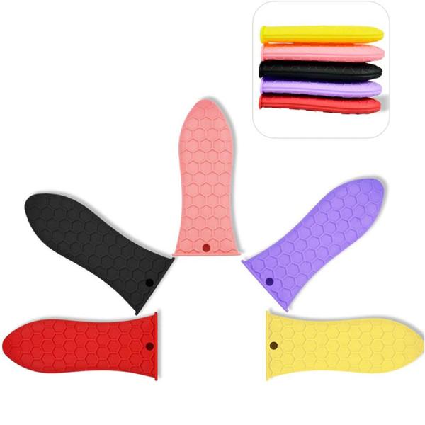 Силиконовый держатель горячей ручки Устойчивый к жары чугунный ковёр Скилеты Ручки Грипп Покрытия для кастрюли