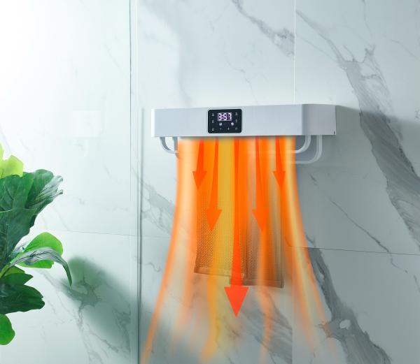 UVC Bathroom Towel Racks With Electric Heating Warmer Wall Mount UV Towel Dryer