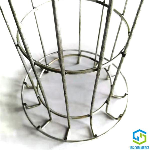Galvanized Wire 120mm Dust Collector Filter Cage Wire Bent Bottom