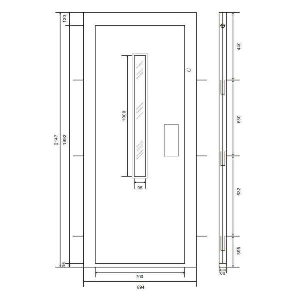 Раздвижные двери отверстия центра руки холоднокатаной стали для лифта пассажира