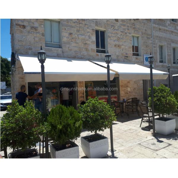 Outdoor Balcony Sunshade Strong Motorized Open Retractable Awnings