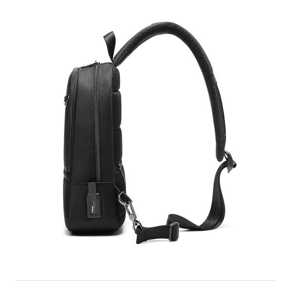 OEM ODM Легкий водонепроницаемый кроссбоди мужской рюкзак с USB-портом