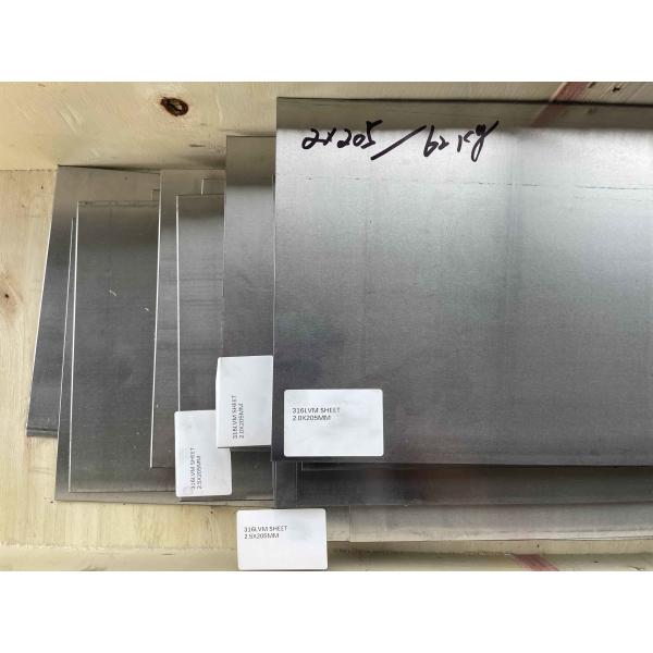 Stainless Steel 316LVM UNS S31673 Sheets ASTM F139