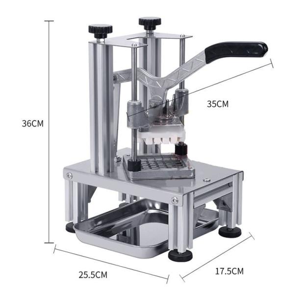 Portable Potato Chips Slicer Machine Food Cucumber Carrot Strips Sweet Potato Chopper Fries Cutter
