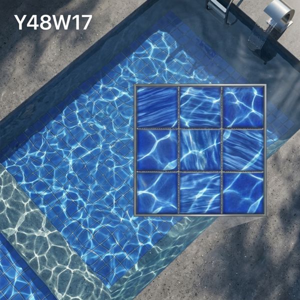 2026 New Design Swimming Pool Tile Mosaic Pool Piscina Veneciano Mozaika