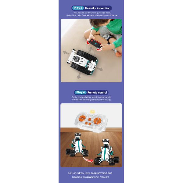 Multi-functional Steam Programming Educational Robot with Induction Remote Control