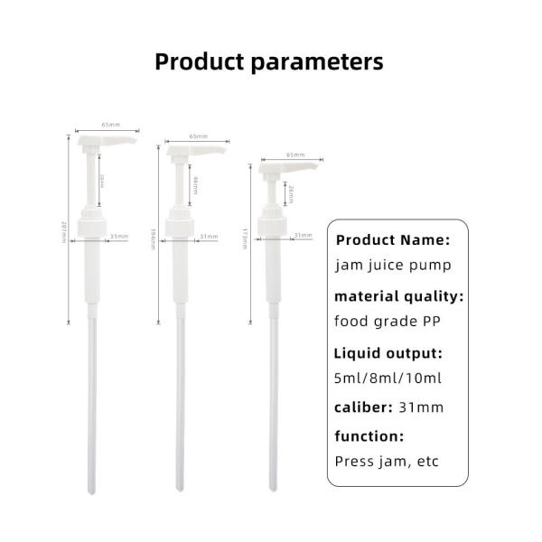 Pompe en plastique de distributeur de sirop de fermeture de catégorie comestible pour la main lavant UKS10 31 - 400