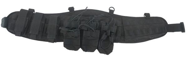 Men'S Nylon Tactical Belt Combat Metal Buckle Molle Duty Belt For Hunting Hiking