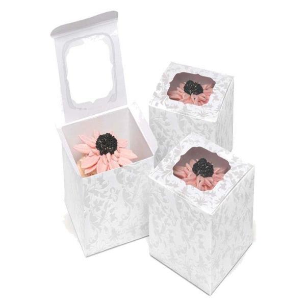 cake tray custom cake insert  folding cake holder for 4 pcs cupcake