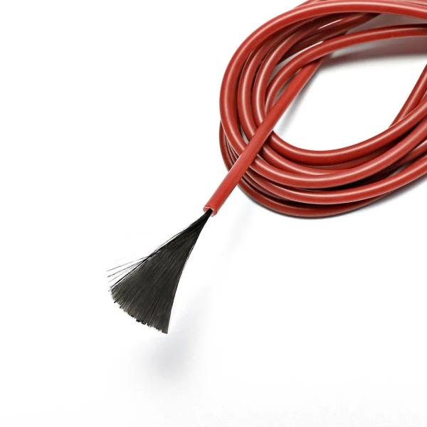 Coberturas elétricas que derretem a borracha de silicone 18K isolado da fibra do carbono do cabo de aquecimento 20ohm