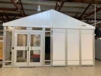 OEM ODM Industrial Storage Tent With High Clearance Eaves For Storing Oversized Machinery