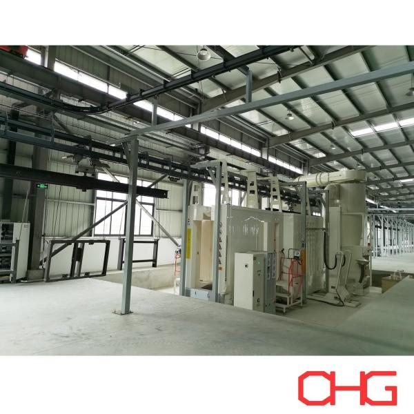 Professional Automated Powder Coating Production Line Powder Spray System includes Powder Coating Oven