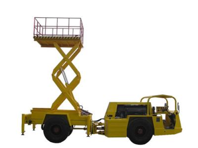 6800 * 1800 * 2200mm Underground Scissor Lift Truck 80 Kn Tractive Force