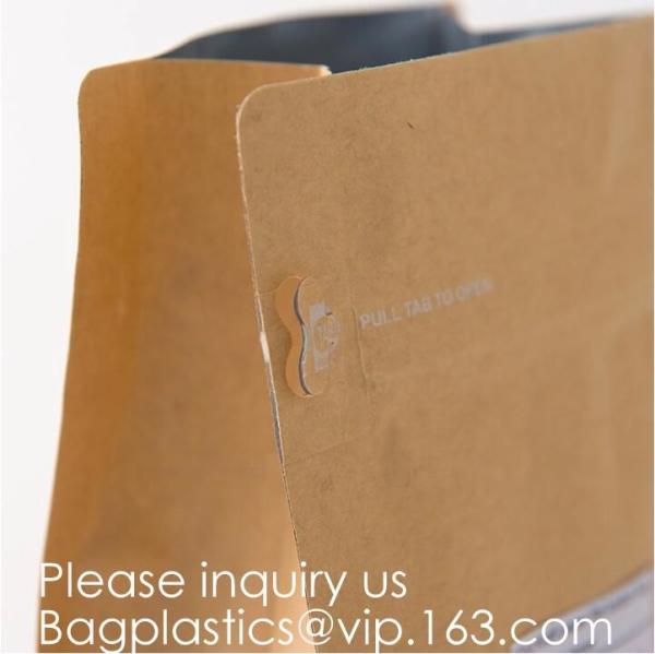 Compostable Biodegradable Stand Up Pouch kraft pouch bags flat bottom bags, gusset bags, spout pouch