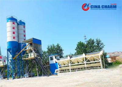 Hopper Type 50m3/H Stationary Hopper Lift Ready Mixed HZS 50 Concrete Batching Plant