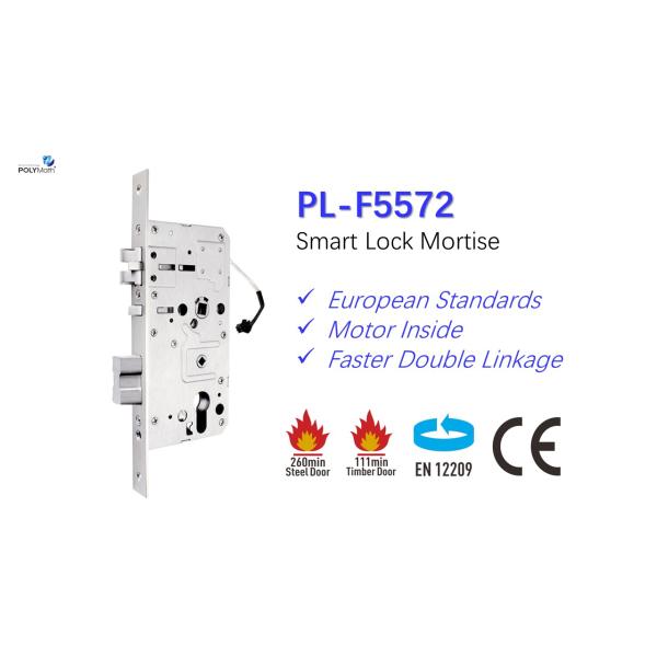 European Latch Security Smart Door Lock in Stainless Steel 304 Customized by Polymath