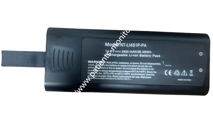 NT-LI4S1P-PA 14.8V 2600 mAh38.48Wh Перезаряжаемая литий-ионная батарея Медицинское оборудование Черный цвет
