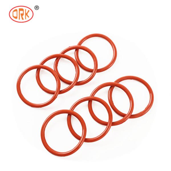 Anéis O de borracha de silicone vermelho VMQ com excelente desempenho de resistência ao rasgo