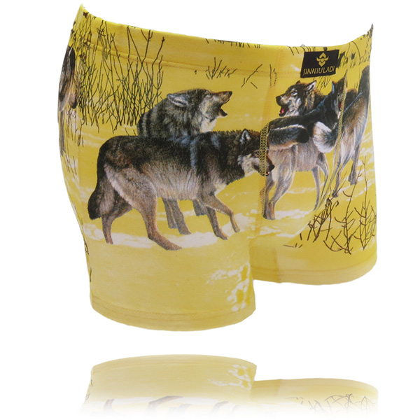 Wholesale 1P Famous brand Men boxers print underpants cotton men's underwear mens underwea