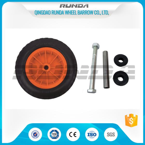 Inflatable Pneumatic Rubber Wheels 16mm Inner Hole Plastic Rim Bush Bearing 3.50-8
