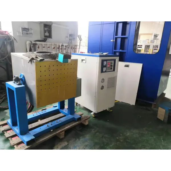 120KW Power 60kg Capacity Water Cooling System Induction Melting Furnace for Metal Melting Equipment